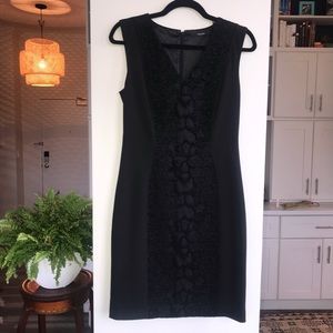 TAHARI Black Sheath Dress (4)